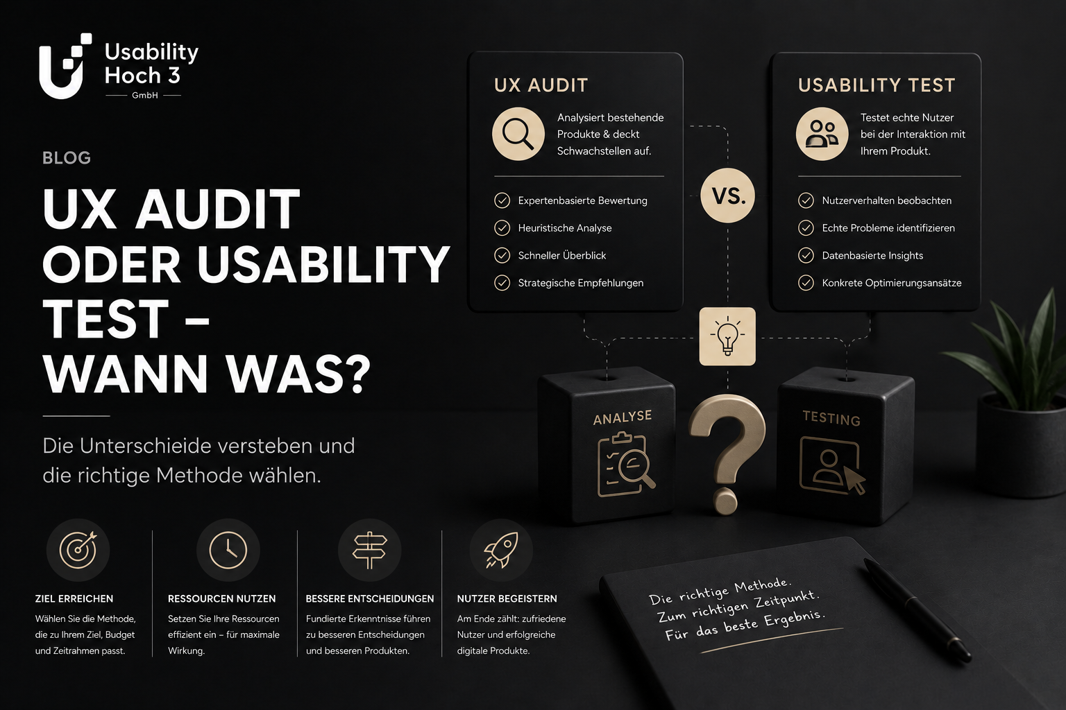 UX Audit oder Usability Test – wann was?