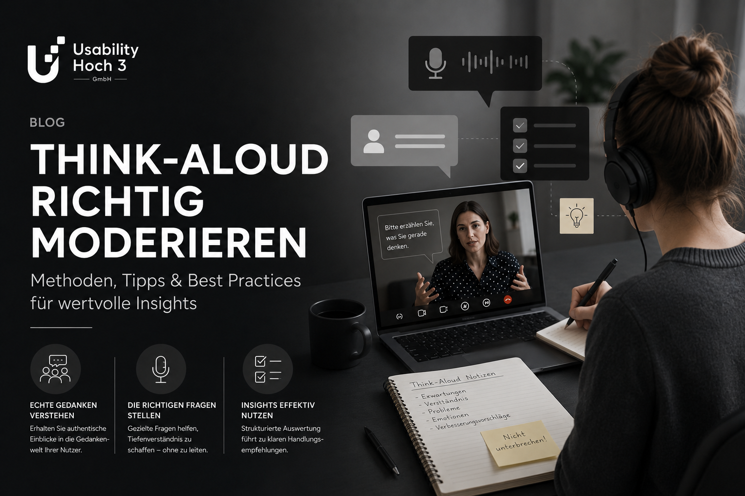 Think-Aloud richtig moderieren