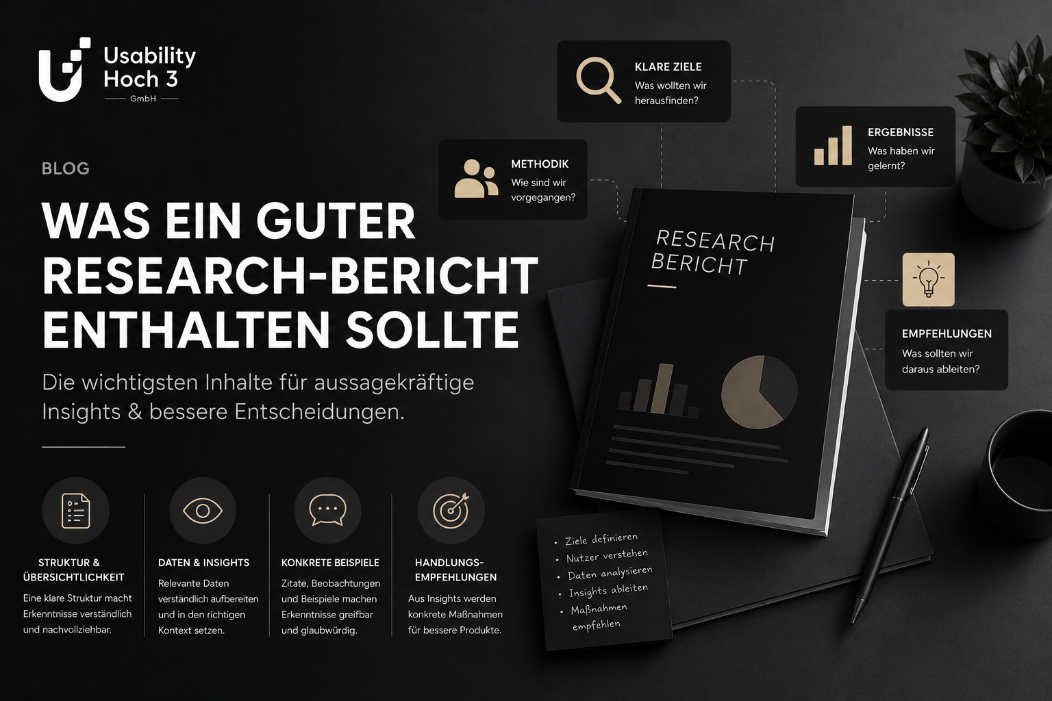 Was ein guter Research-Bericht enthalten sollte